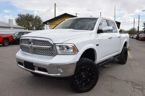White 2017 Ram 1500 Crew Cab Laramie Pickup 4D 5 1/2 ft for sale in El Paso, TX