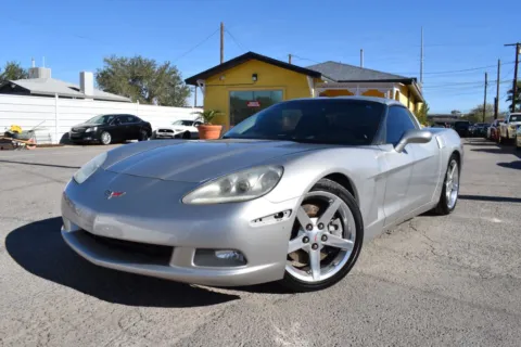 Silver 2005 Chevrolet Corvette Coupe 2D for sale in El Paso, TX