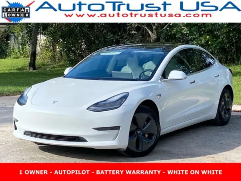 White 2020 Tesla Model 3 Standard Range Plus for sale in Miramar, FL