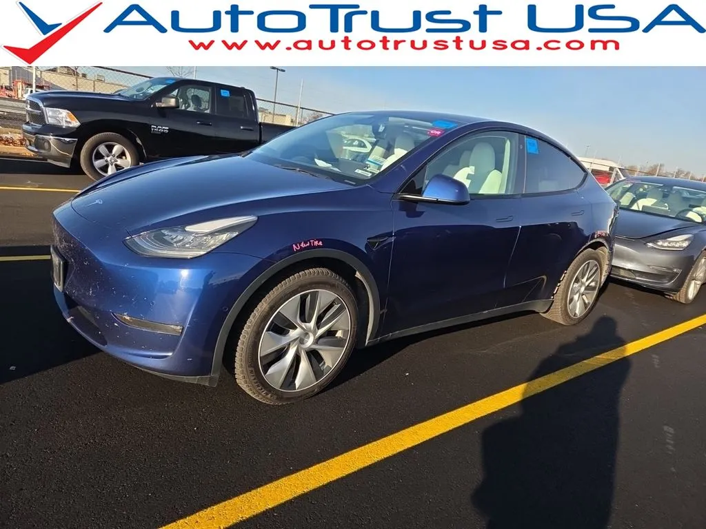 Blue 2021 Tesla Model Y Long Range for sale in Miramar, FL