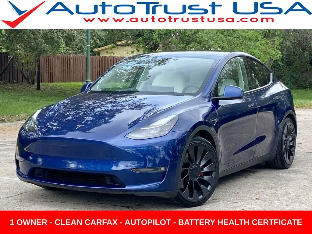 Blue 2022 Tesla Model Y Performance for sale in Miramar, FL