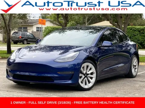 Blue 2023 Tesla Model 3 for sale in Miramar, FL