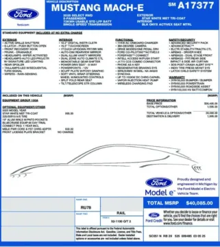 Photos of 2025 Ford Mustang Mach-E Select for sale in Miramar, FL at Auto Trust USA