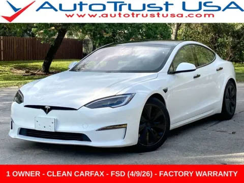 White 2023 Tesla Model S for sale in Miramar, FL