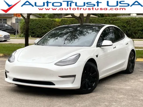 White 2021 Tesla Model 3 Standard Range Plus for sale in Miramar, FL