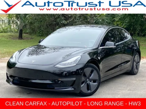 Black 2020 Tesla Model 3 Long Range for sale in Miramar, FL