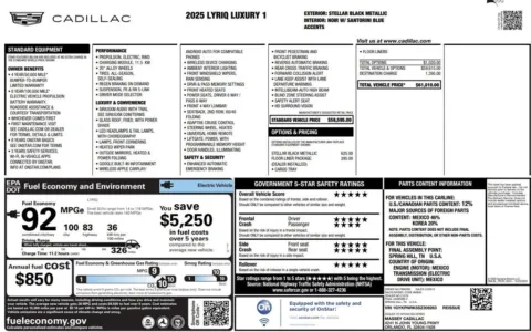 More photos of 2025 Cadillac LYRIQ Luxury at Auto Trust USA, FL