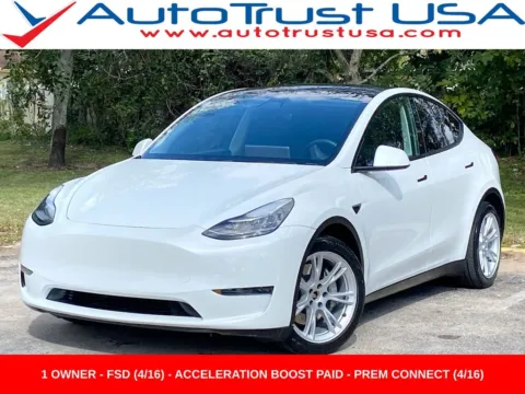White 2021 Tesla Model Y Long Range for sale in Miramar, FL