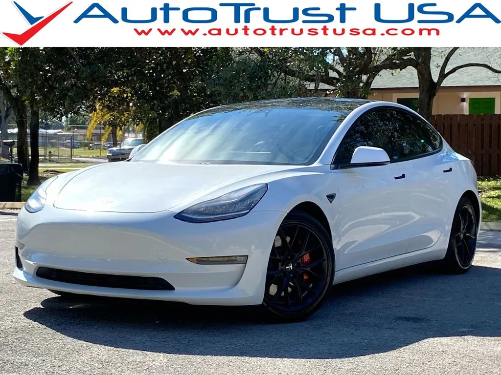 White 2021 Tesla Model 3 Performance for sale in Miramar, FL