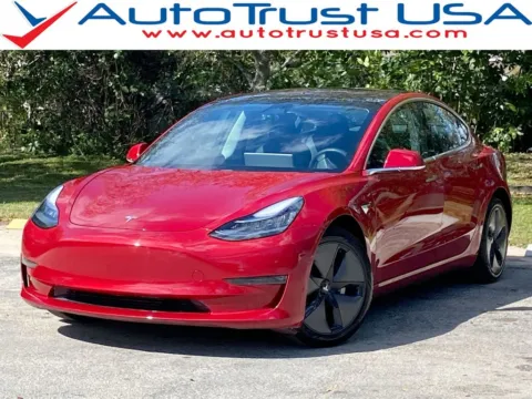 Red 2018 Tesla Model 3 Long Range for sale in Miramar, FL