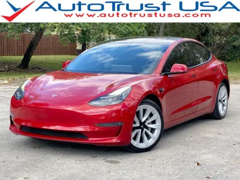 Red 2022 Tesla Model 3 Long Range for sale in Miramar, FL