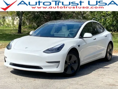 White 2021 Tesla Model 3 Standard Range Plus for sale in Miramar, FL