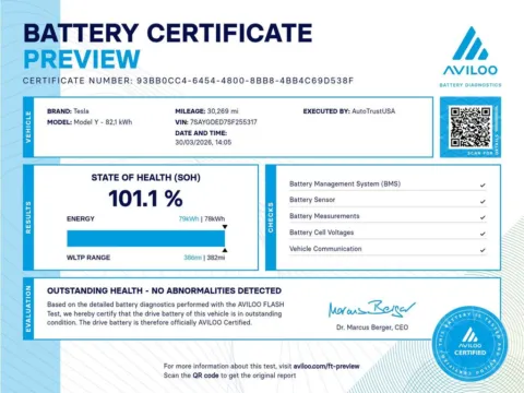 Another view of 2025 Tesla Model Y Long Range for sale in Miramar, FL at Auto Trust USA