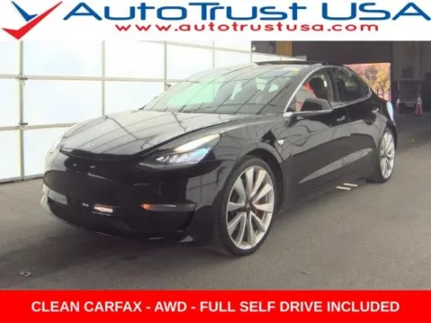 Black 2019 Tesla Model 3 Performance for sale in Miramar, FL