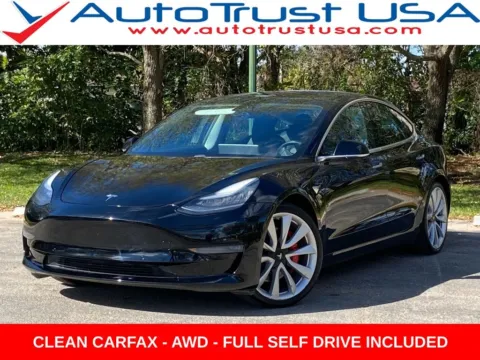 Black 2019 Tesla Model 3 Performance for sale in Miramar, FL