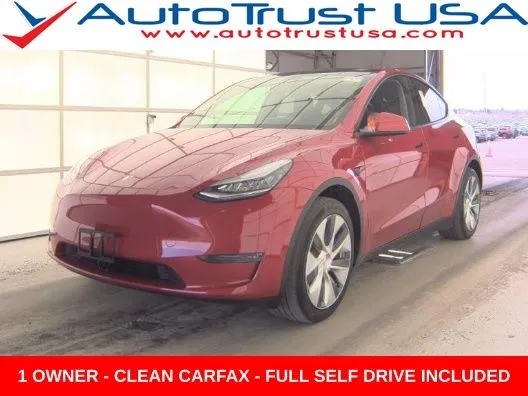 Red 2020 Tesla Model Y Long Range for sale in Miramar, FL