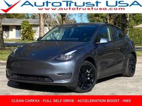Silver 2020 Tesla Model Y Long Range for sale in Miramar, FL