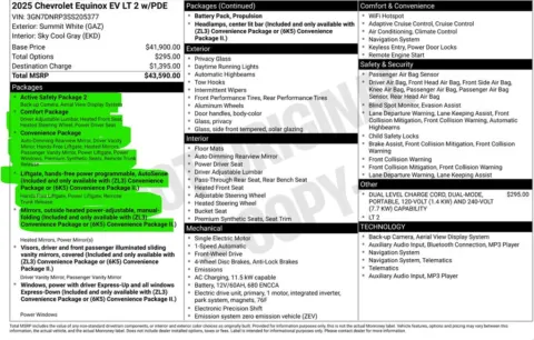 Another view of 2025 Chevrolet Equinox EV LT for sale in Miramar, FL at Auto Trust USA