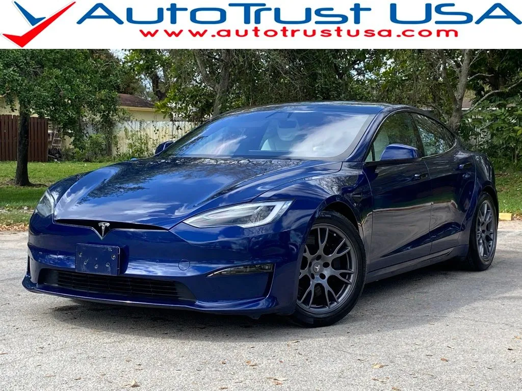 Blue 2022 Tesla Model S for sale in Miramar, FL