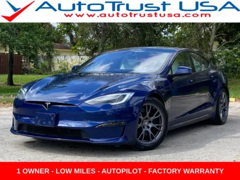 Blue 2022 Tesla Model S for sale in Miramar, FL