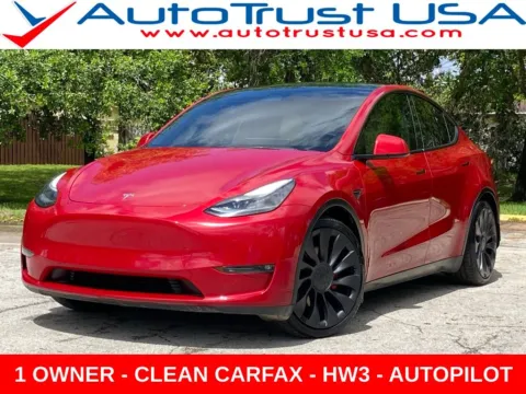 Red 2021 Tesla Model Y Performance for sale in Miramar, FL