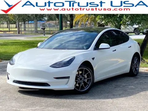 White 2021 Tesla Model 3 Standard Range Plus for sale in Miramar, FL