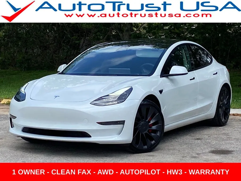 White 2023 Tesla Model 3 Performance for sale in Miramar, FL