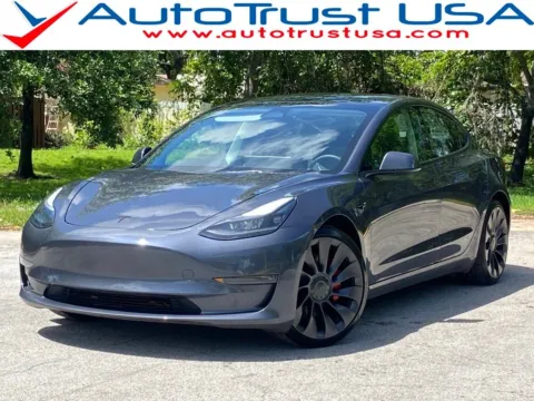 Blue 2023 Tesla Model 3 Performance for sale in Miramar, FL