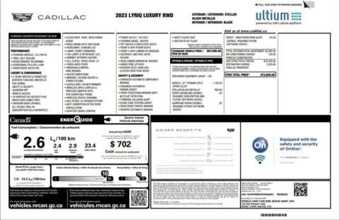 Another view of 2023 Cadillac LYRIQ Luxury for sale in Miramar, FL at Auto Trust USA