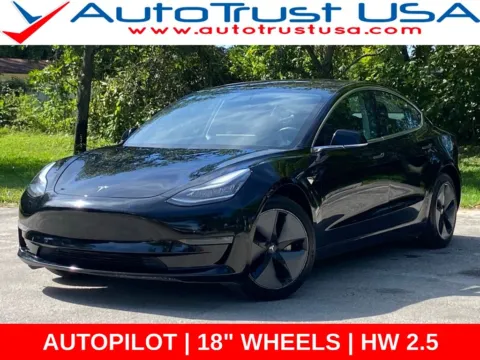 Black 2019 Tesla Model 3 Standard Range Plus for sale in Miramar, FL