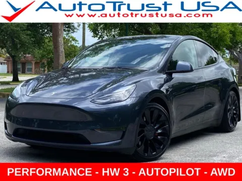 Blue 2022 Tesla Model Y Performance for sale in Miramar, FL
