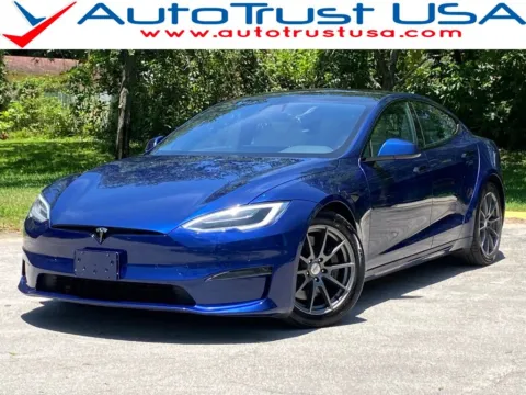 Blue 2021 Tesla Model S Plaid for sale in Miramar, FL
