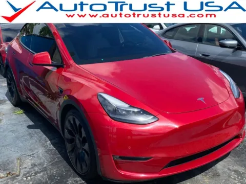 Red 2022 Tesla Model Y Performance for sale in Miramar, FL
