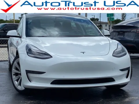 White 2021 Tesla Model 3 Standard Range Plus for sale in Miramar, FL
