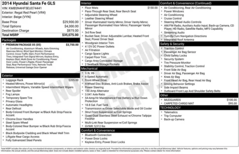 Another view of 2014 Hyundai Santa Fe GLS for sale in Miramar, FL at Auto Trust USA