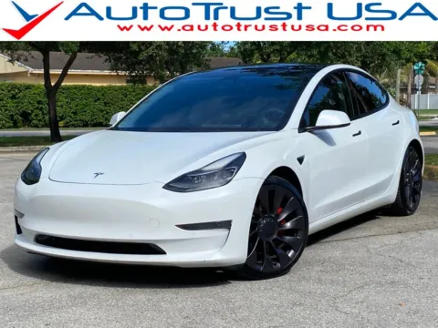 White 2021 Tesla Model 3 Performance for sale in Miramar, FL