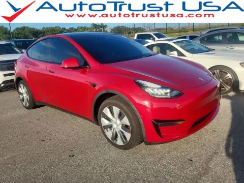 Red 2022 Tesla Model Y Long Range for sale in Miramar, FL
