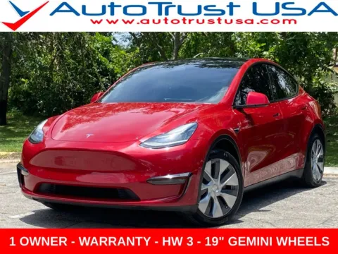 Red 2022 Tesla Model Y Long Range for sale in Miramar, FL