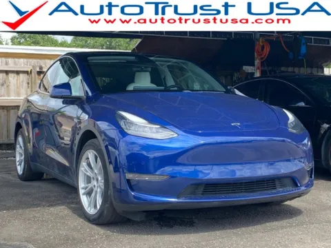 Blue 2021 Tesla Model Y Long Range for sale in Miramar, FL