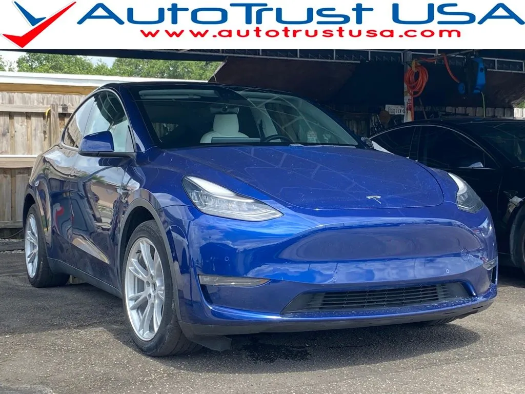 Blue 2021 Tesla Model Y Long Range for sale in Miramar, FL