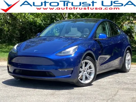 Blue 2021 Tesla Model Y Long Range for sale in Miramar, FL