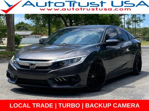 Gray 2018 Honda Civic EX-T for sale in Miramar, FL