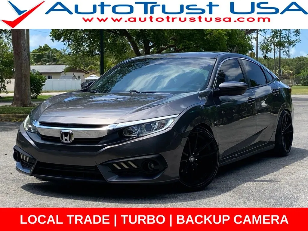 Gray 2018 Honda Civic EX-T for sale in Miramar, FL