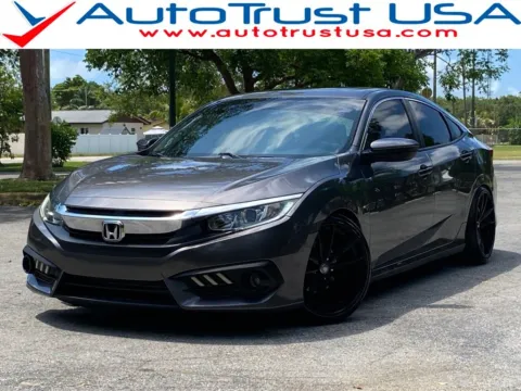 Gray 2018 Honda Civic EX-T for sale in Miramar, FL