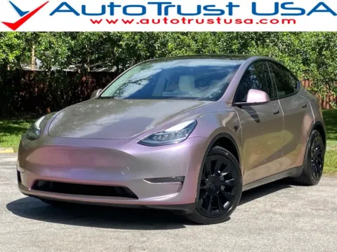 Red 2022 Tesla Model Y Long Range for sale in Miramar, FL