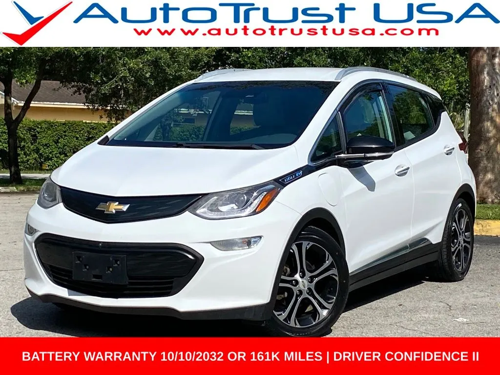 White 2018 Chevrolet Bolt EV Premier for sale in Miramar, FL