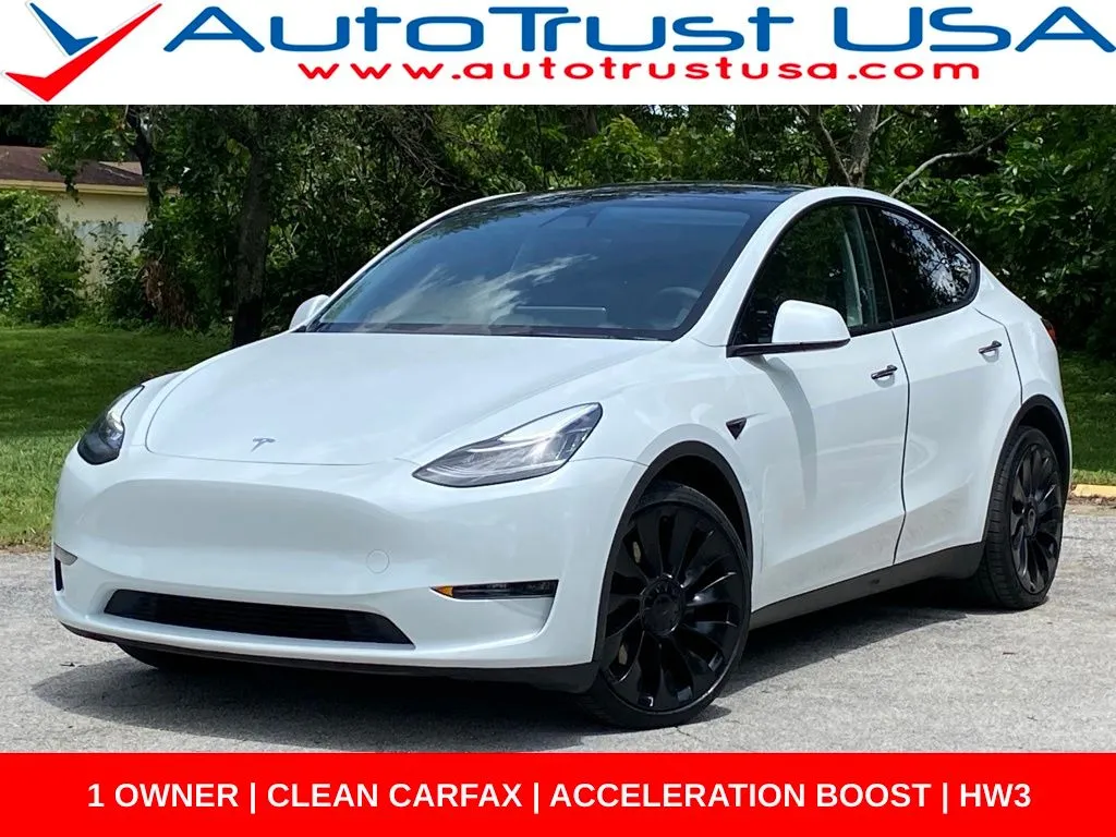 White 2023 Tesla Model Y Long Range for sale in Miramar, FL