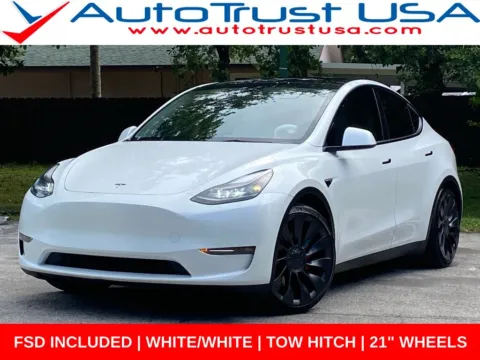 White 2023 Tesla Model Y Performance for sale in Miramar, FL