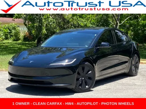 Black 2024 Tesla Model 3 for sale in Miramar, FL