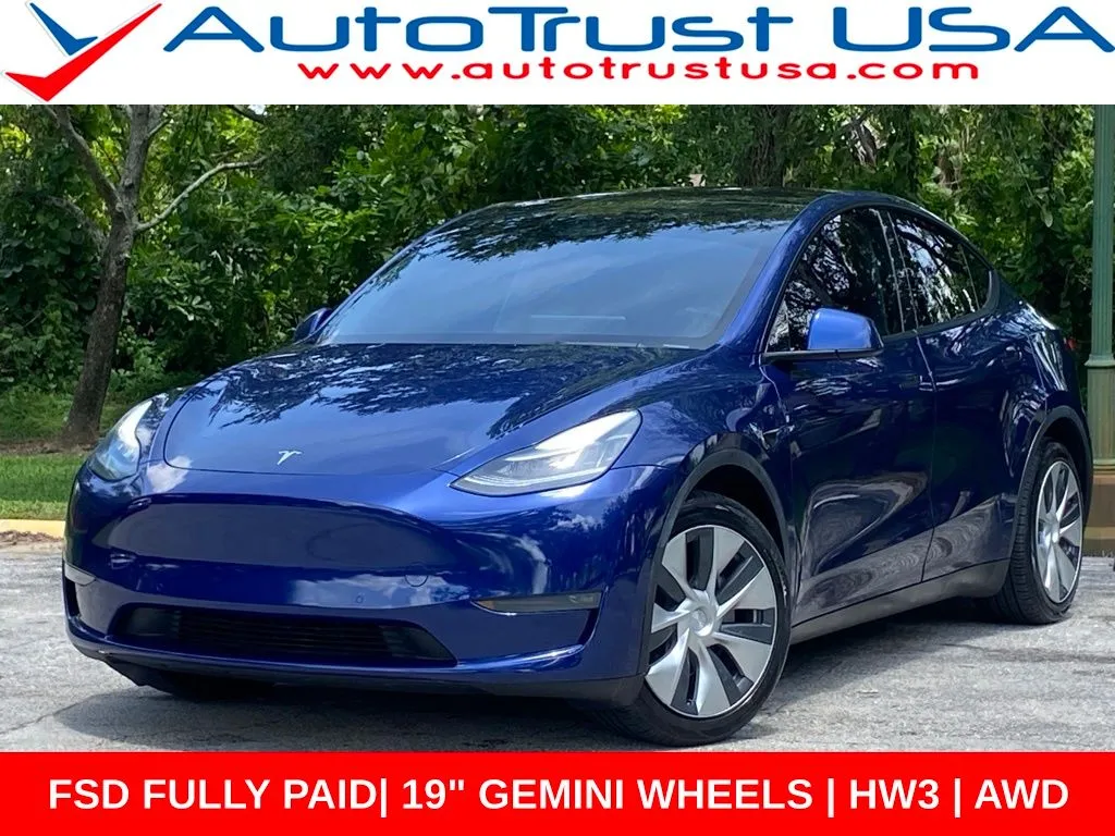 Blue 2021 Tesla Model Y Long Range for sale in Miramar, FL